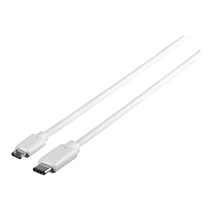 バッファロー BUFFALO USB2.0ケーブル(microB to C) ホワイト 1.0m BSUMBC210WH