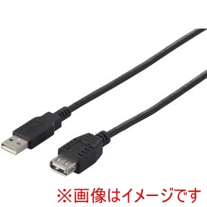 バッファロー BUFFALO バッファロー BU2AA20BK USB2.0 A to A 延長ケーブル 2.0m ブラック