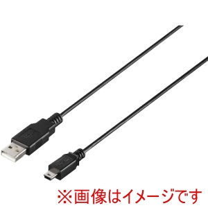 バッファロー BUFFALO バッファロー BU2AMN05BK USB2.0 A to miniB ケーブル 0.5m ブラック