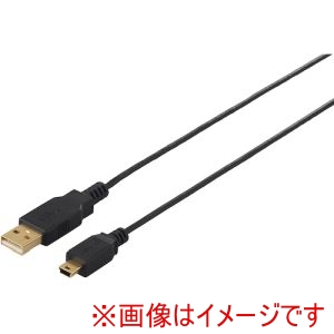 バッファロー BUFFALO バッファロー BSUAMNSM225BK USB2.0ケーブル A to miniB スリムタイプ 2.5m ブラック