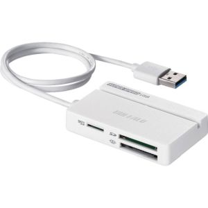 バッファロー BUFFALO バッファロー BSCR100U3WH USB3.0 マルチカードリーダー スタンダード ホワイト