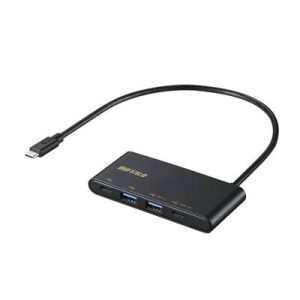 バッファロー BUFFALO バッファロー BSH4U500C1PBK USB機器 対応機器 USB 3.2 BUFFALO