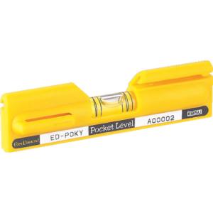 エビス EBISU エビス ED-POKY ポケットレベル イエロー 水平器