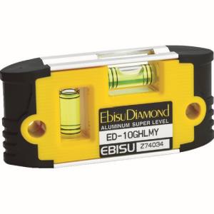 エビス EBISU エビス ED-10GHLMY 磁石付G-ハンディレベル イエロー 水平器