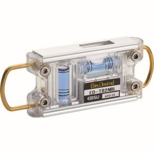 エビス EBISU エビス ED-TB2NBL トビレベル-2 シルバー 気泡管カラー ブルー 水平器