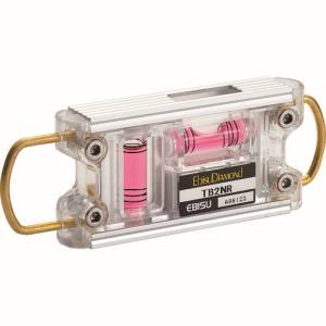 エビス EBISU エビス ED-TB2NR トビレベル-2 シルバー 気泡管カラー レッド 水平器