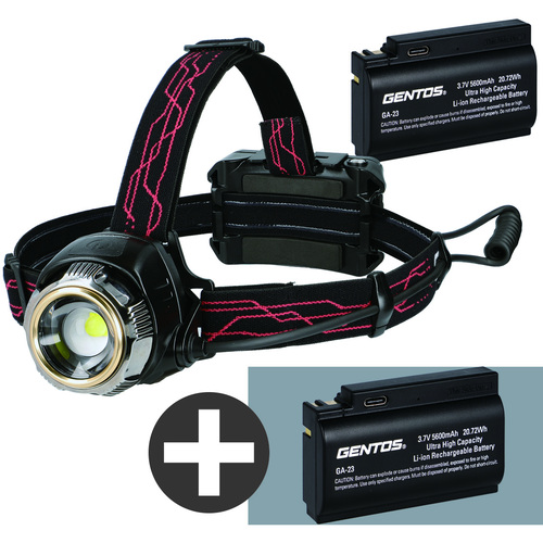  ジェントス GENTOS ジェントス GH-300RG-SET 充電池セット Gシリーズ ハイブリッド式LEDヘッドライト 300RG GENTOS