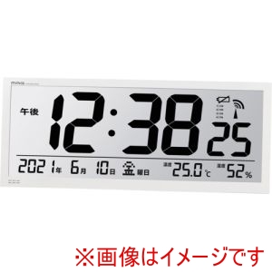 ノア精密 ノア精密 W-780 WH-Z 置き時計 掛け時計兼用 大型電波時計 デジタル グランタイム ホワイト W-780WH-Z メーカー直送 代引不可 北海道沖縄離島不可