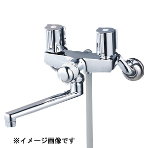 KVK KVK KF141EXNR2 一時止水付2ハンドルシャワー 240mmパイプ付