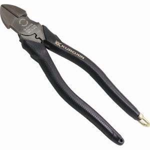 フジ矢 FUJIYA フジ矢 700N-200BG 偏芯強力ニッパ 黒金 圧着機能付