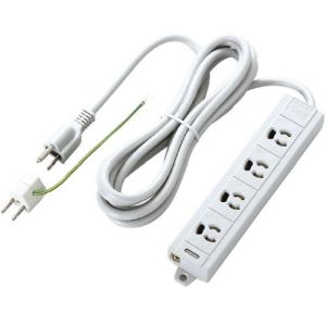 エレコム(ELECOM) 環境対応OAタップ/3P/4個口/3m T-ECOH3430NM