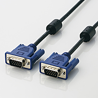 ELECOM エレコム エレコム CAC-10BK D-Sub15ピン ミニ ケーブル 1.0m ブラック