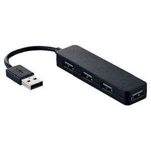 ELECOM エレコム エレコム U2H-SN4NBBK USBHUB2.0 バスパワー 4ポート ブラック