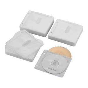 エレコム ELECOM エレコム ELECOM Blu-ray・CD・DVD対応不織布ケース(240枚) 2穴 ホワイト CCD-NBWB240WH