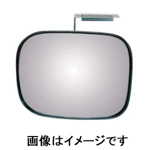 信栄物産 信栄物産 マグネットミラー 角型 150×180 黒 SE-15B