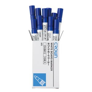 クラウン クラウン CR-BM12-BLX10 ホワイトボードマーカー中字 青 10本