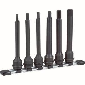トネ TONE トネ HAH406L インパクト用ロングヘキサゴンソケットセット ホルダー付 6pcs TONE