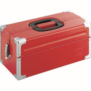 トネ TONE トネ BX322 ツールケース メタル V形2段式 433X220X195mm レッド TONE