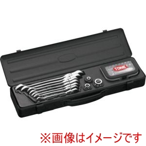 トネ TONE トネ RMFQ700BRBK 首振クイックラチェットめがねレンチビットラチェットセット
