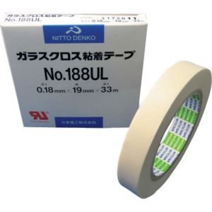 日東電工 Nitto 日東電工 188UL 188UL-19 ガラスクロス粘着テープ 19mm×33m