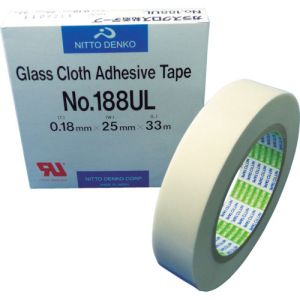日東電工 Nitto 日東電工 188UL 188UL-25 ガラスクロス粘着テープ 25mm×33m