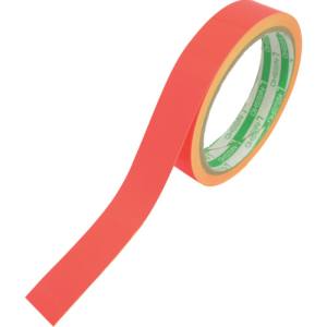 日東エルマテリアル Nitto 日東エルマテ LK20R 蛍光テープ 20mmX5m 赤