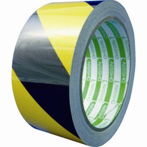 日東エルマテリアル Nitto 日東エルマテ SHT-75YB 粗面反射テープ 75mmx10m イエロー ブラック