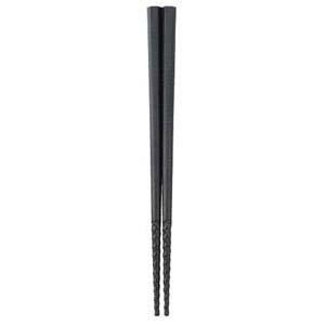 曙産業 曙産業 トルネード箸 すべり止め付 18cm 黒 PM-375