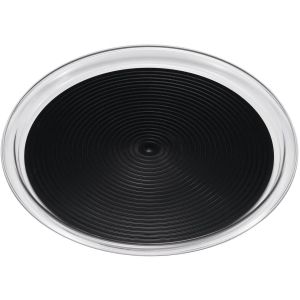 曙産業 AKEBONO 曙産業 クリア マジックトレー 丸型 6インチ ミニ ブラック