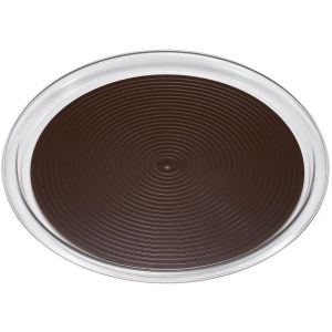 曙産業 AKEBONO 曙産業 クリア マジックトレー 丸型 6インチ ミニ ブラウン