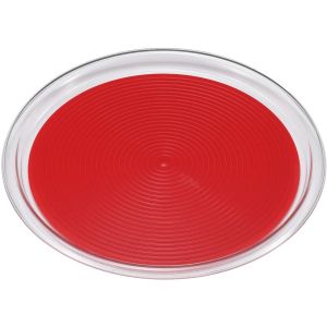 曙産業 AKEBONO 曙産業 クリア マジックトレー 丸型 6インチ ミニ レッド