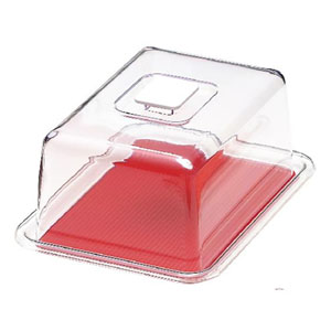 曙産業 AKEBONO 曙産業 MT-1123 クリアラブリーハット 角 中 レッド