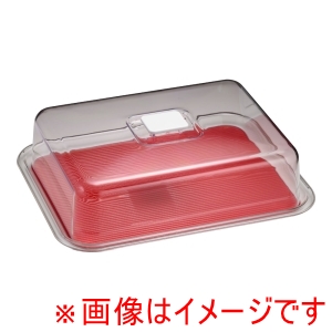 曙産業 AKEBONO 曙産業 MT-1133 クリアラブリーハット 角 ケーキ 特大 レッド