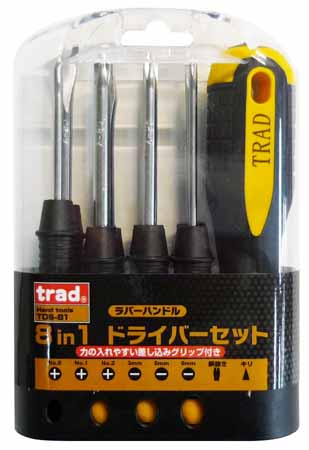  TRAD TRAD TDS-81 8IN1ドライバーセット 三共コーポレーション