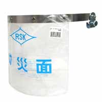 理研科学 RSK 理研科学 防災面 クリア 350K 粉塵 芝刈り 薬品 機械操作時 飛沫防止