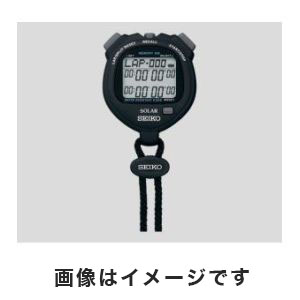 セイコー SEIKO セイコー SVAJ001 デジタルストップウォッチ ソーラー充電型 ブラック SEIKO