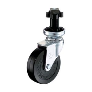 ハンマーキャスター HAMMER CASTER ハンマーキャスター 4202EN-R75-BAR01 E型 パイプ差し込み38mm 用 自在 ゴム車 75mm