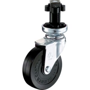 ハンマーキャスター HAMMER CASTER ハンマーキャスター 4202EN-R125-BAR01 E型 パイプ差し込み38mm 用 自在 ゴム車 125mm