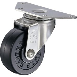 ハンマーキャスター HAMMER CASTER ハンマーキャスター 220E-R50 プレート式コーナーキャスター 旋回式ゴム車輪 50mm