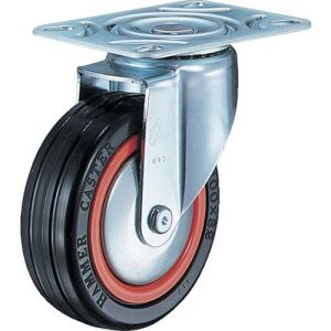 ハンマーキャスター HAMMER CASTER ハンマーキャスター 420M-RB100-BAR01 M型 自在 ゴム車 B入り100mm
