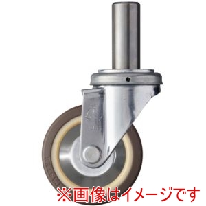 ハンマーキャスター HAMMER CASTER ハンマーキャスター 420SK-UB100 差込み旋回式ウレタン車輪 ナイロンホイール ボールベアリング 100mm