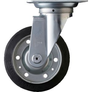 ハンマーキャスター HAMMER CASTER ハンマーキャスター 400S-RB150 旋回式ゴムキャスター ローラーベアリング 150mm