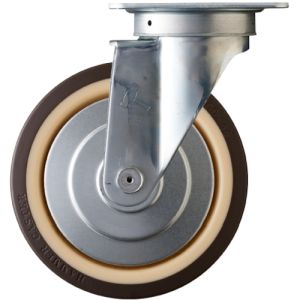 ハンマーキャスター HAMMER CASTER ハンマーキャスター 400S-UB200 旋回式ウレタン車輪 ナイロンホイール ラジアルボールベアリング 200mm