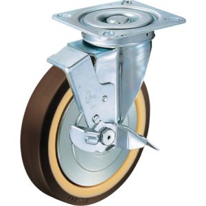 ハンマーキャスター HAMMER CASTER ハンマーキャスター 419S-UB200 旋回式ウレタン車輪 ナイロンホイール ボールベアリング 200mm ストッパー付