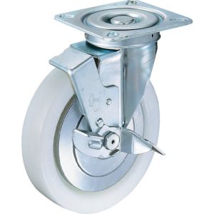 ハンマーキャスター HAMMER CASTER ハンマーキャスター 419S-NRB200 旋回式ナイロン車輪 ラジアルボールベアリング 200mm ストッパー付