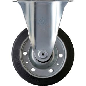ハンマーキャスター HAMMER CASTER ハンマーキャスター 400SR-RB150 固定式ゴム車輪 ローラーベアリング 150mm
