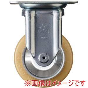 ハンマーキャスター ハンマーキャスター 400SRP-URB100 固定式ウレタン車輪 ローラーベアリング 100mm