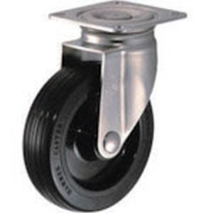 ハンマーキャスター HAMMER CASTER ハンマーキャスター 320S-RU150-BAR01 オールステンレス S型自在 ゴム車 150mm