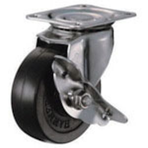 ハンマーキャスター HAMMER CASTER ハンマーキャスター 315S-R75-BAR01 オールステンレス S型自在 SP付 ゴム車 75mm