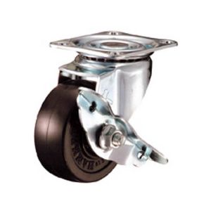 ハンマーキャスター HAMMER CASTER ハンマーキャスター 413S-RDB65 旋回式ゴム車輪 ローラーベアリング 65mm ストッパー付